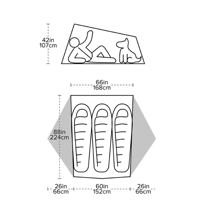 3 Person Bikepacking Tent